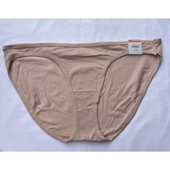 Jenni Intimates Lot of 3 Panties Underwear Gray Tan Blue/White Size XXXL NWT - Picture 3 of 8